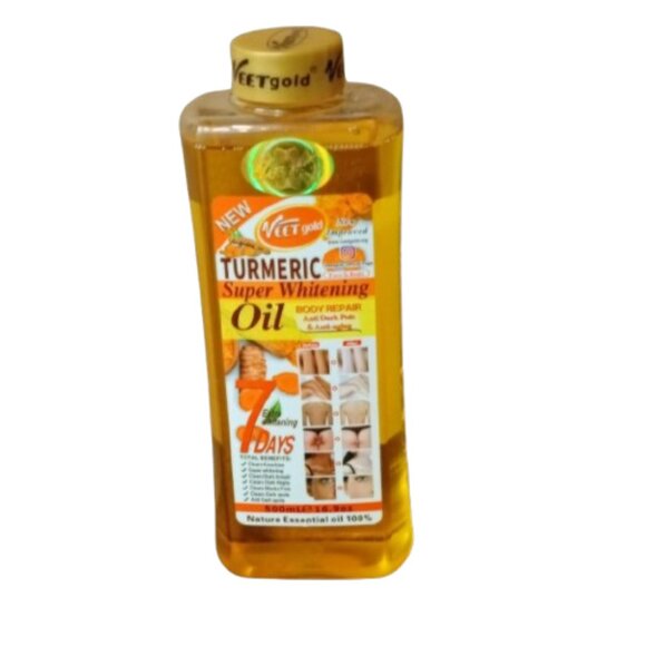 Veet Gold Turmeric Body Oil 500ml - Picture 3 of 3